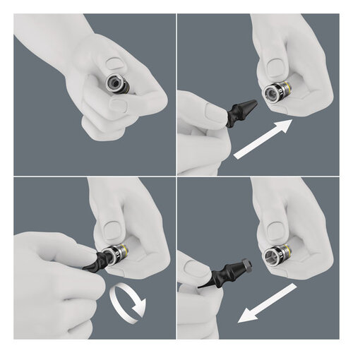 Wera Jeu de douilles ceinture 1/4 "9 pcs