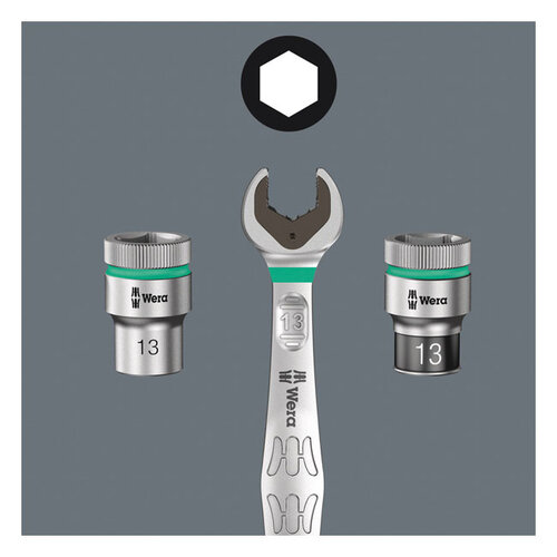 Wera Steckschlüsselsatz Gürtel 1/4 "9-tlg