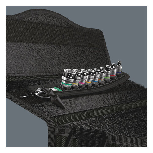 Wera 9-Piece Socket Belt 1/4”