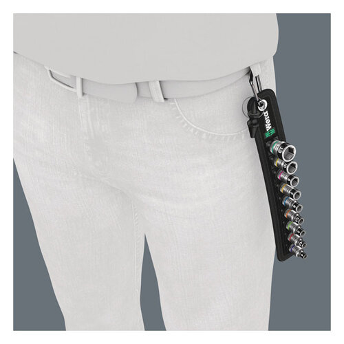 Wera Doppenset Riem 1/4" 9-delig