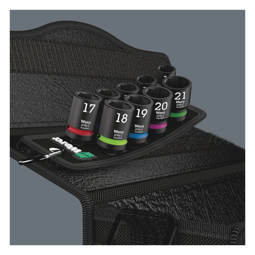 Wera Schlagschrauber Steckschlüsselsatz Gürtel 1/2" 9-tlg