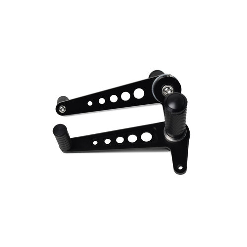 Aluminium Fußrastenanlage Schwarz Type 3