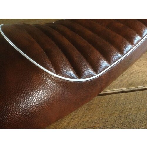 Tuck N' Roll Cafe Racer Sitzbank Brown & White 88