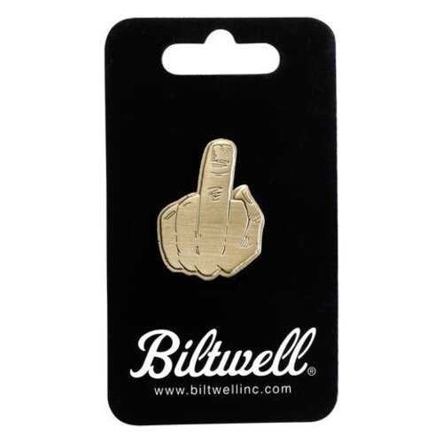 Biltwell Emaille Pin Finger - Messing