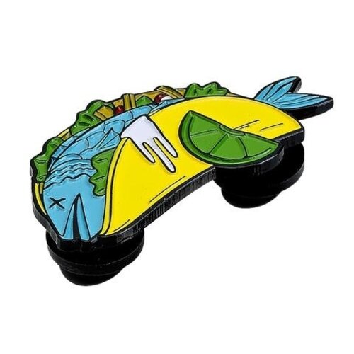 Biltwell Emaille Pin Fisch Taco