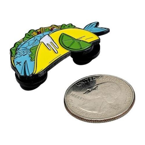 Biltwell Emaille Pin Fisch Taco