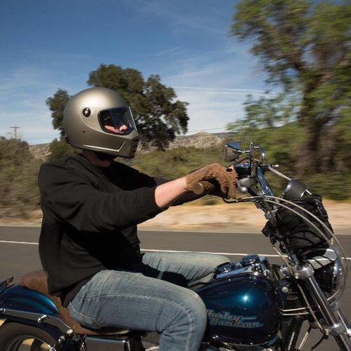 Biltwell Lane Splitter Helm Flat Titanium