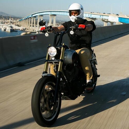 Biltwell Casque Lane Splitter - blanc brillant