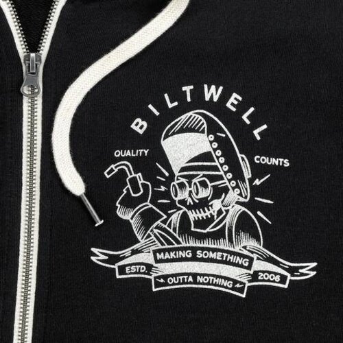 Biltwell Nothing Zip Hoodie - Zwart