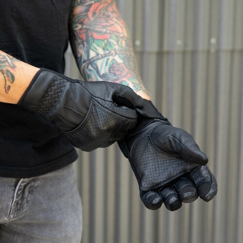 Biltwell Borrego Handschuhe - Schwarz / Schwarz