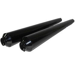 Satz Auspuffendtöpfe ''Hoske 38 mm'', Satz schwarzverchromt