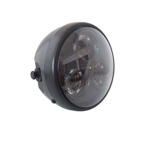 Phare avant noir mat 6" avec 3 LED