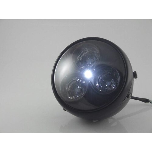 6" 3 Bulb Projector Light Matte Black