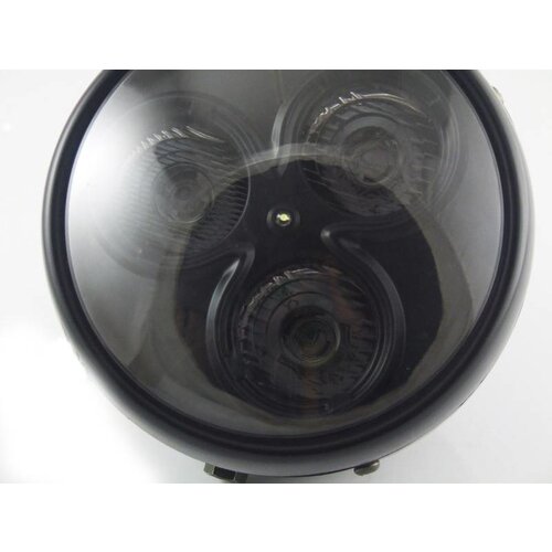 Phare avant noir mat 6" avec 3 LED