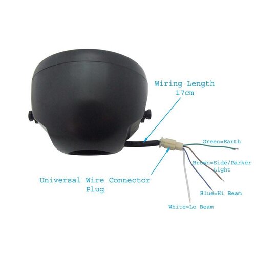 6" 3 Bulb Projector Light Matte Black