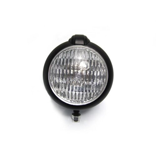 5.75" Bates Style Black Headlight with Bottom Mount
