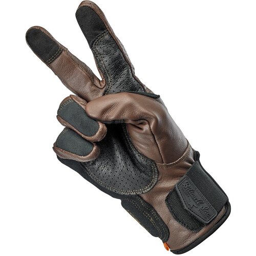 Biltwell Borrego Gloves - Chocolate/Black