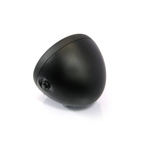 Phare avant en mtéal noir mat Café Racer 7,5"