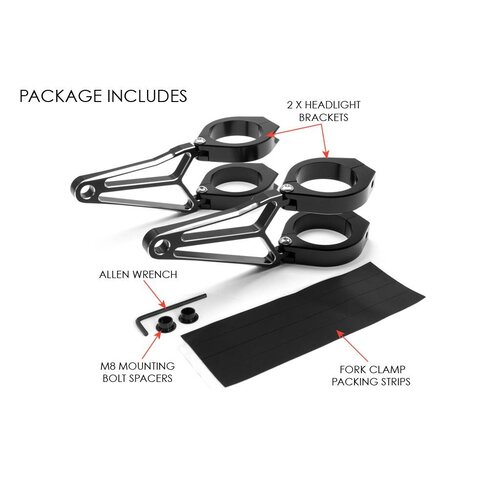 Supports de phare avant de luxe "Razor"