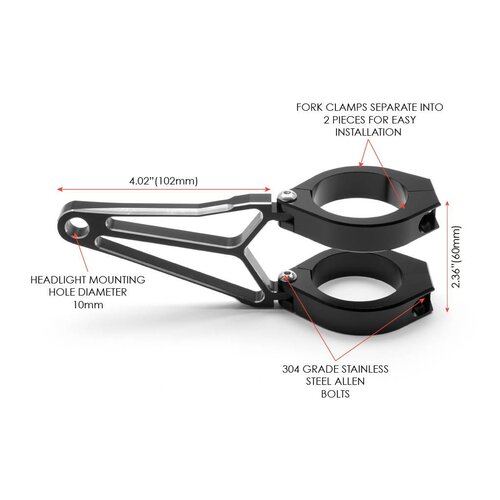 Luxurious Headlight Brackets "Razor"