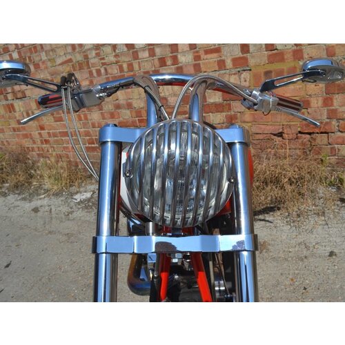 6" Prison Headlight Bottom Mount Polished