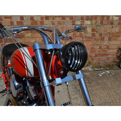 6" Prison Headlight Bottom Mount Black