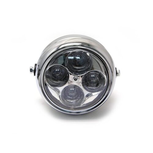 5.5" Chrome Projector Cafe Racer Headlight