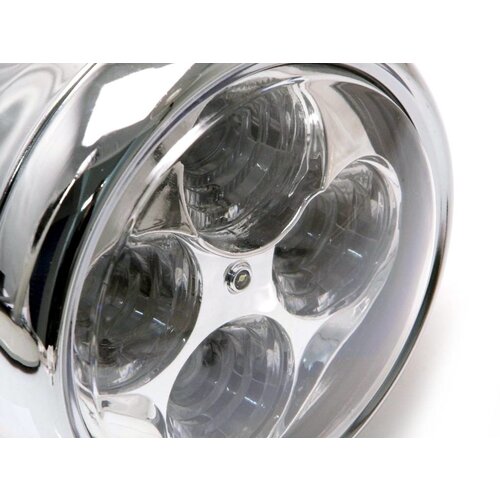 5.5" Chrome Projector Cafe Racer Headlight