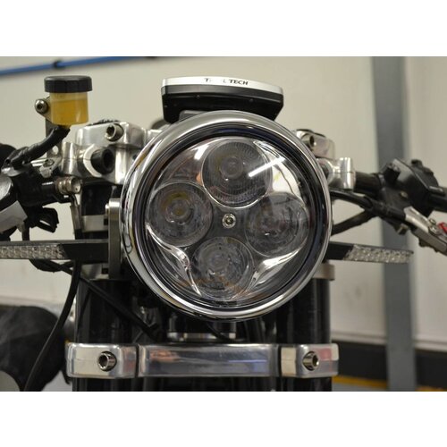 5.5" Projector Cafe Racer Scheinwerfer Verchromt