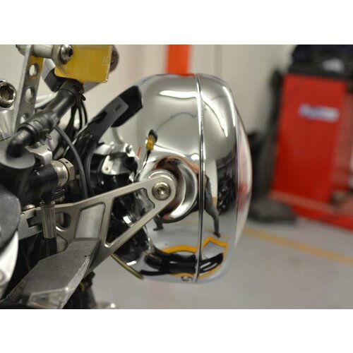 5.5" Projector Cafe Racer Scheinwerfer Verchromt