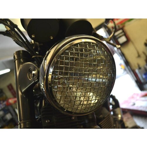 7 " Scrambler Koplamp Chrome Extra Groot