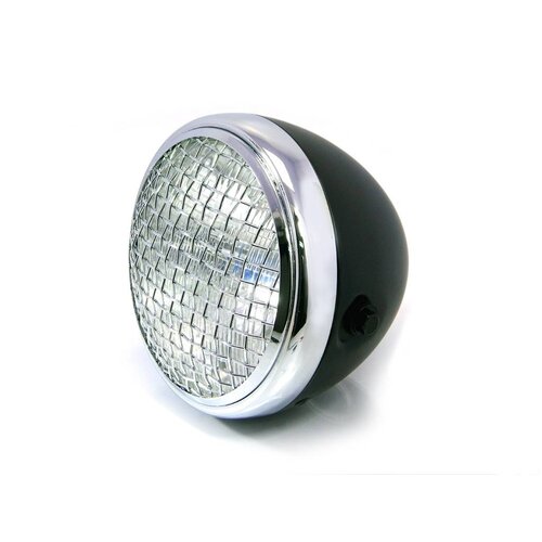 7 " Scrambler Hauptscheinwerfer Schwarz & Chrome