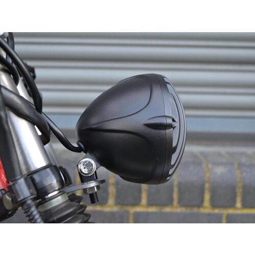 4.5" Prison Headlight Bottom Mount Black