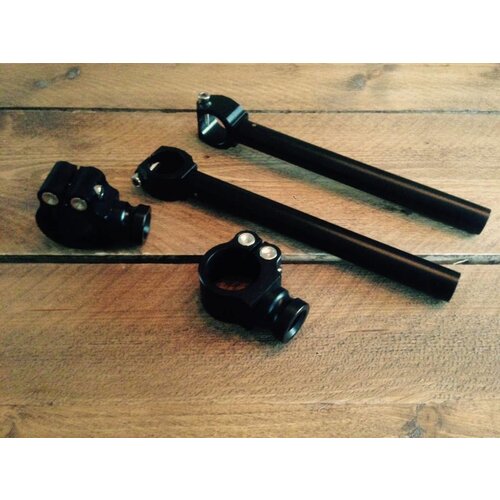 22MM Verstelbare Clipons CNC Zwart