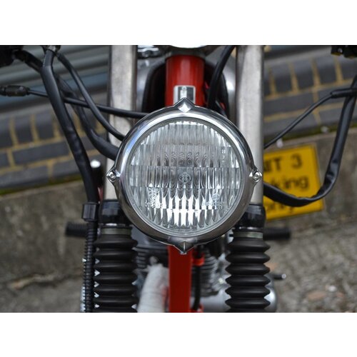 5.5" Vintage Headlight Bottom Mount Polished