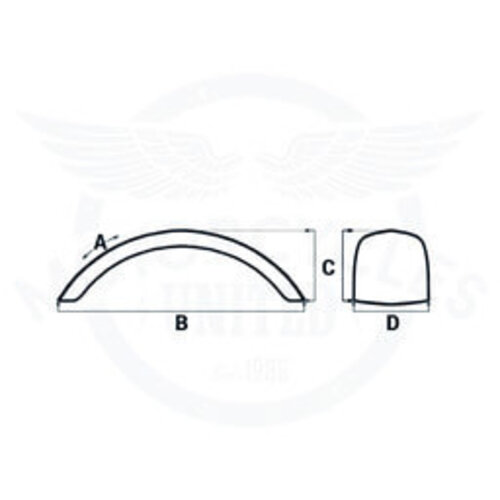 115MM x 18" Garde-boue Scrambler