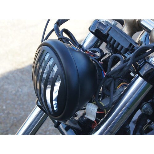 5.75" Prison Style Bottom Mount Headlight Black