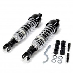 Black & Chrome Cafe Racer Shocks Type 4