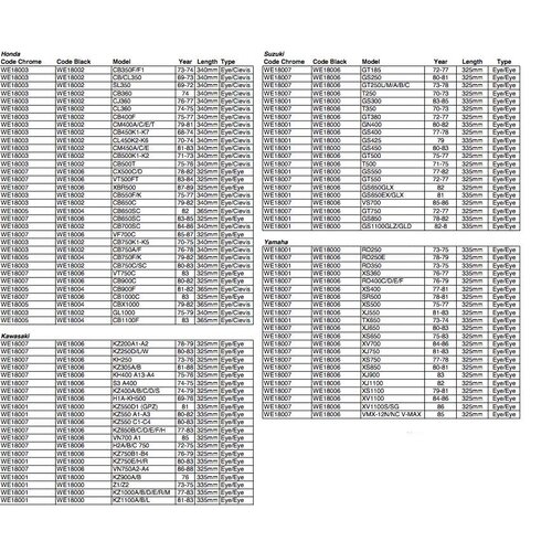 Emgo Set Chrome Schokbrekers Type 4