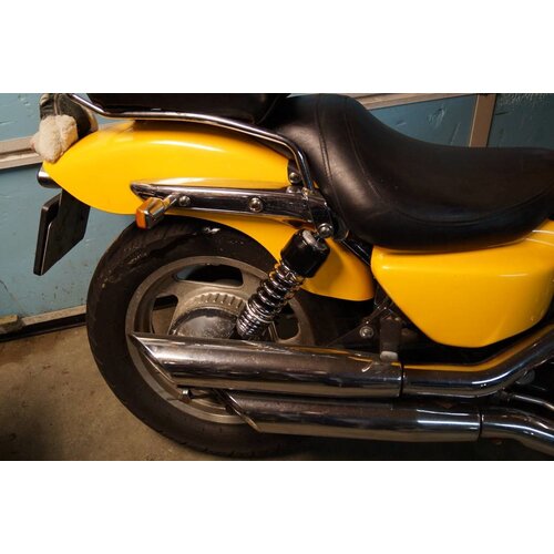 Emgo Black & Chrome Cafe Racer Shocks Type 4