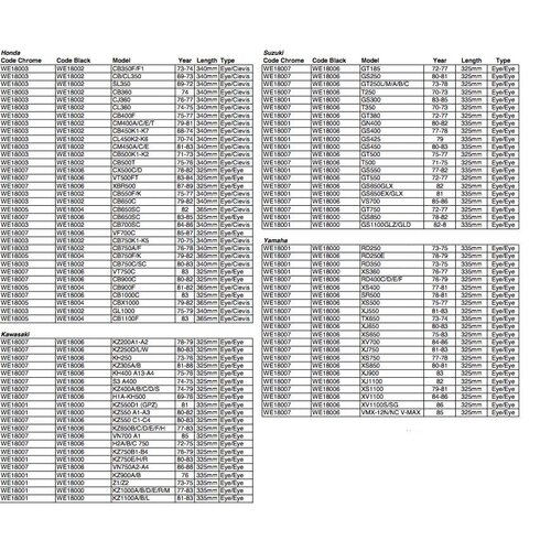 Emgo Set Chrome Schokbrekers Type 3