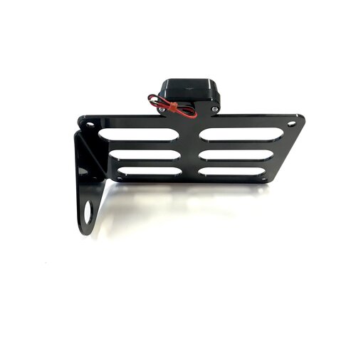 MCU Side Mount "Slotted" with Licence plate light - Black