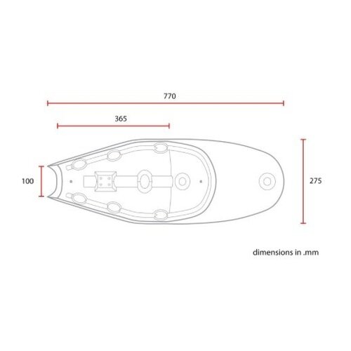 C.Racer Selle noire Sportster Tracker Tuck 'N Roll 49