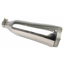 Cone Style  Short Muffler Chrome 38mm
