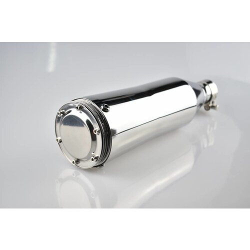 Cone Style  Short Muffler Chrome 38mm