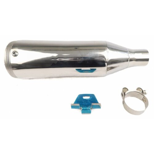 Cone Style  Short Muffler Chrome 38mm