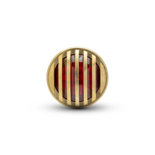 1.65" Solid Brass Flush Mount Prison Grid LED Stop / Tail Light