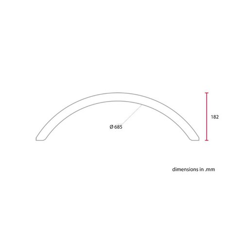 C.Racer 150MM Fender Black ABS
