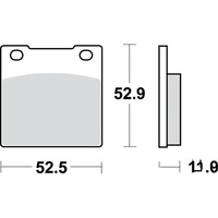 Plaquettes de frein Honda CB / CM MCB55