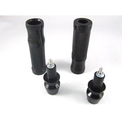 Cafe Racer Zwarte Aluminium Handvatten + Bar Ends